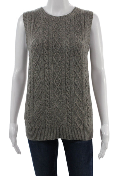 Current Air Unisex Gray Sleeveless Crew Neck Sweater Vest Polyester Size M