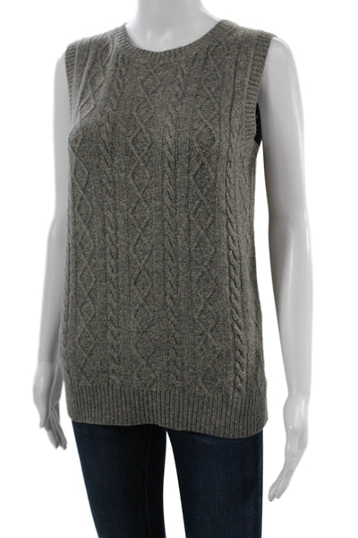 Current Air Unisex Gray Sleeveless Crew Neck Sweater Vest Polyester Size M