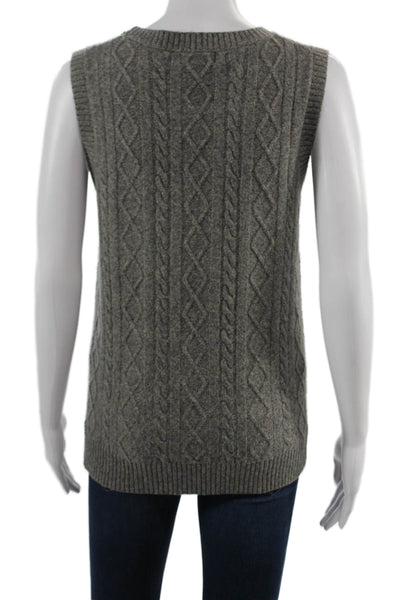Current Air Unisex Gray Sleeveless Crew Neck Sweater Vest Polyester Size M