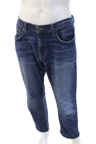 Joes Jeans Mens Straight Jeans Dark Blue Button Fly Size 32