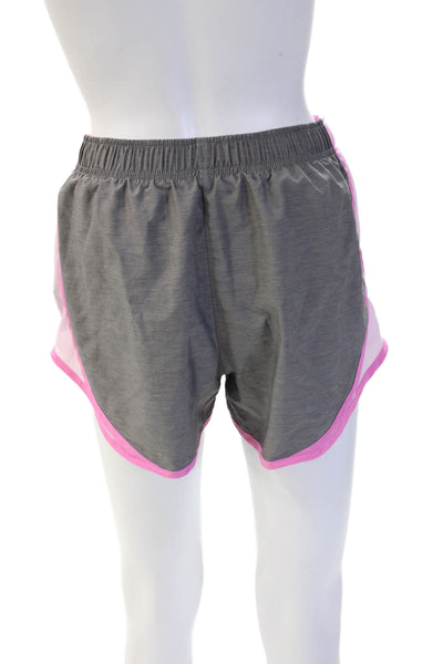 Nike Unisex Gray Sports Drawstring Solid Polyester Shorts Size S