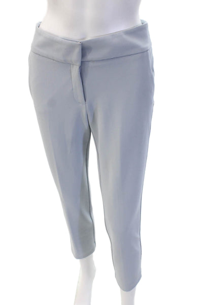 Iris Setlakwe Womens Cropped Ankle Dress Pants Gray Polyester Blend Size 4