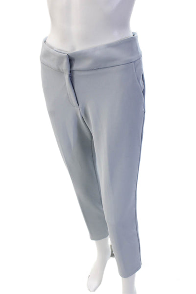 Iris Setlakwe Womens Cropped Ankle Dress Pants Gray Polyester Blend Size 4