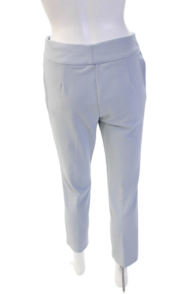 Iris Setlakwe Womens Cropped Ankle Dress Pants Gray Polyester Blend Size 4