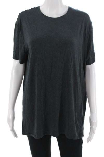 Derek Rose Unisex Basic Crewneck Dark Gray T-Shirt Size L