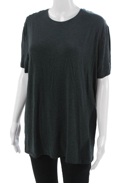 Derek Rose Unisex Basic Crewneck Dark Gray T-Shirt Size L