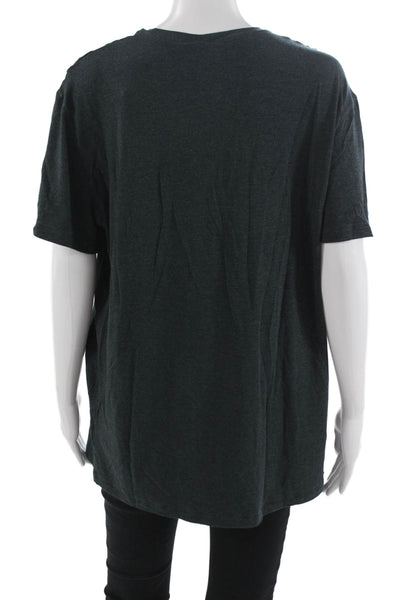 Derek Rose Unisex Basic Crewneck Dark Gray T-Shirt Size L