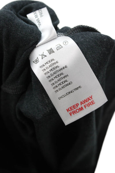 Derek Rose Unisex Basic Crewneck Dark Gray T-Shirt Size L
