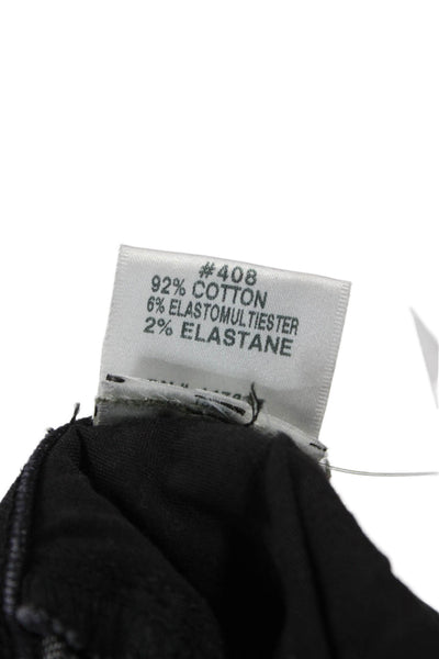 J Brand Women Cropped Straight Black Jeans Mid Rise 26 Inseam Size 30
