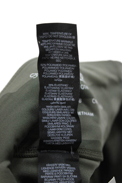 Sweaty Betty Womens Cropped Leggings Green Camo Size 8