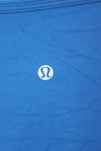 Lululemon Womens Pullover Sweatshirt Blue High Neck Long Sleeve Size 8