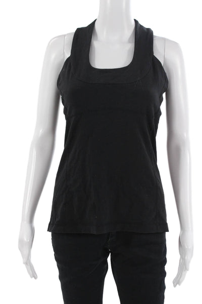 Lululemon Womens Basic Tank Black Square Neck Sleeveless Size 8