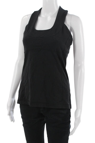 Lululemon Womens Basic Tank Black Square Neck Sleeveless Size 8