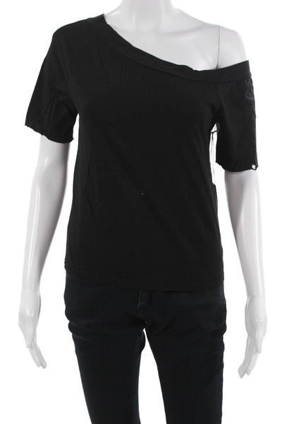 Stateside Women Basic Black Short Sleeve Supima Cotton T-Shirt Size XS