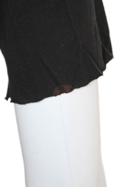 Stateside Women Basic Black Short Sleeve Supima Cotton T-Shirt Size XS