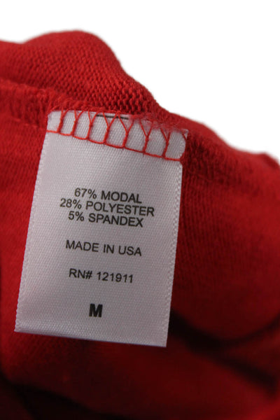 LNA Unisex Pullover Sweater Red Long Sleeve Round Neck Size M