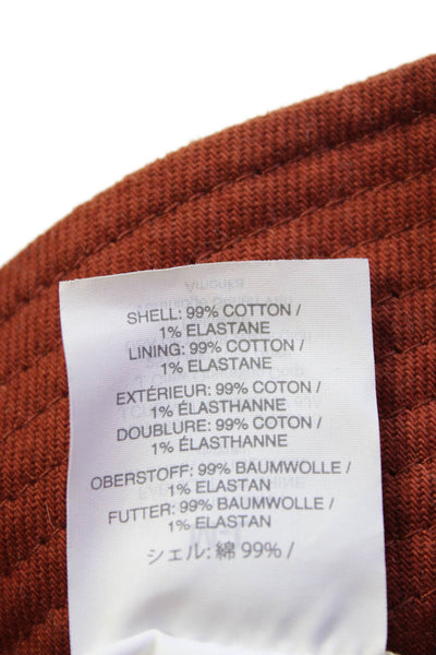 Madewell Unisex Adults Cotton Bucket Hat Burnt Orange Size M/L