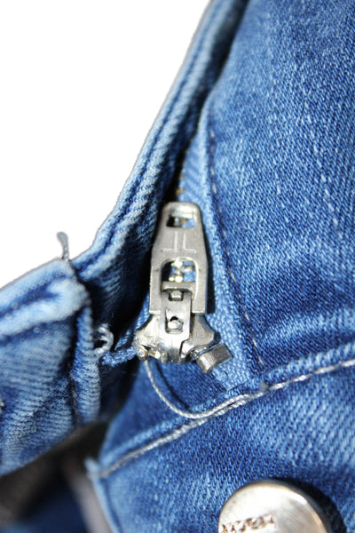 Tractr Girls Cotton Distressed Ankle Skinny Jeans Blue Size 8