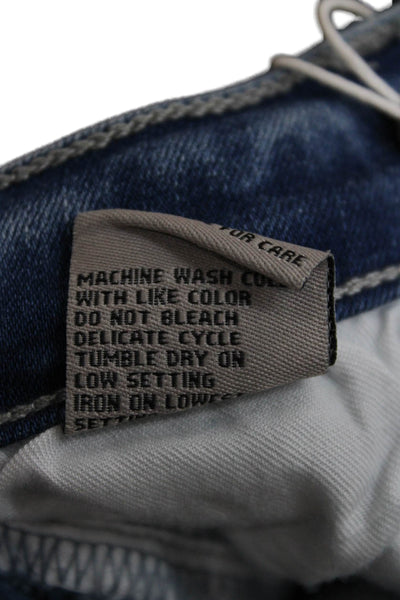 Tractr Girls Cotton Distressed Ankle Skinny Jeans Blue Size 8