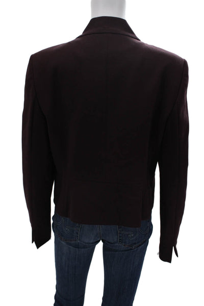 Boss Hugo Boss Womens Brown Designer Blazer Long Sleeve Polyester Size 10