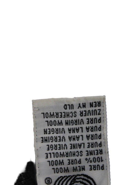 Ungaro Ter Womens Floral Print Double Breasted Skirt Suit Grey Wool Size 6