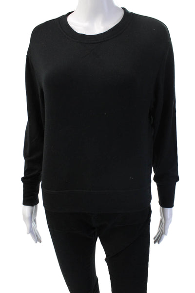 Ugg Women Pullover Sweatshirt Black Crew Neck Recycled Polyester Size XS