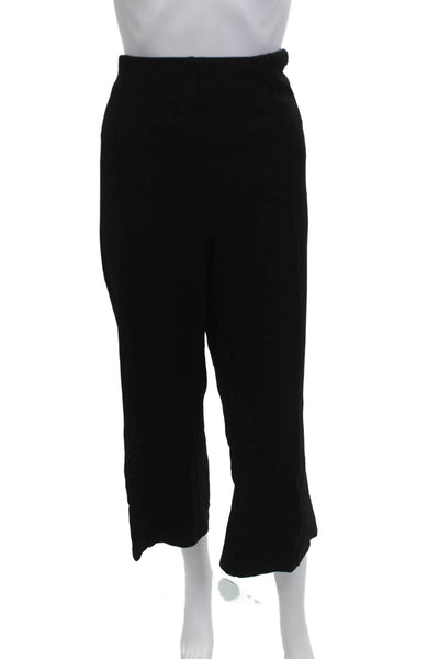 Lysse Women Cropped Pants Black Viscose Nylon Stretch Size 2X