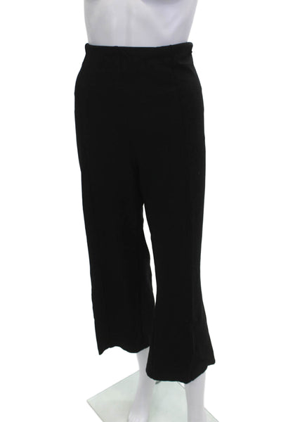 Lysse Women Cropped Pants Black Viscose Nylon Stretch Size 2X