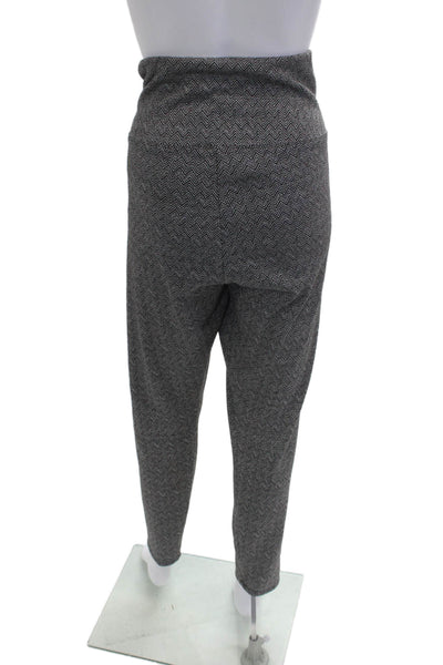 Lysse Women Dark Gray Herringbone Ankle Cropped Pants Size 2X