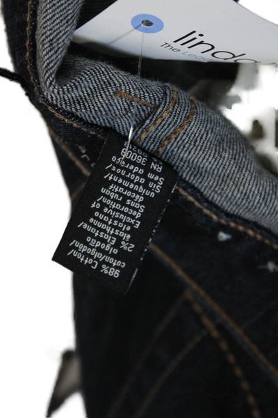 Calvin Klein Womens Dark Blue Straight Jeans Mid Rise Plus Size 18