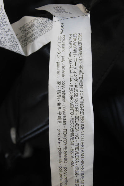 Trf Collection Zara Unisex Biker Shorts Black Polyurethane Buckle Size XS