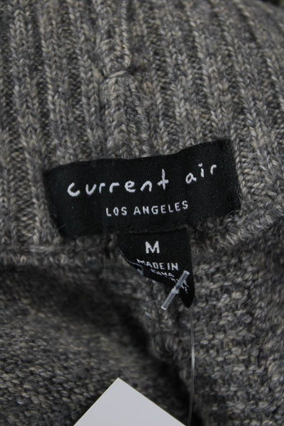 Current Air Unisex Gray Turtleneck Long Sleeve Acrylic Blend Sweater Size M