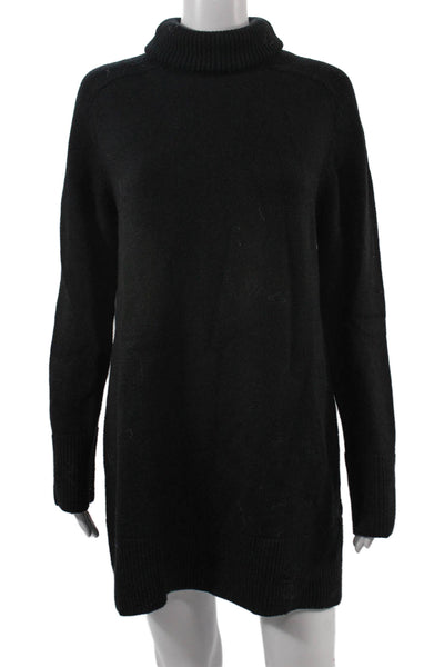 Zara Unisex Black Turtleneck Pullover Sweater Long Sleeve Classic Size M