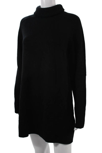 Zara Unisex Black Turtleneck Pullover Sweater Long Sleeve Classic Size M