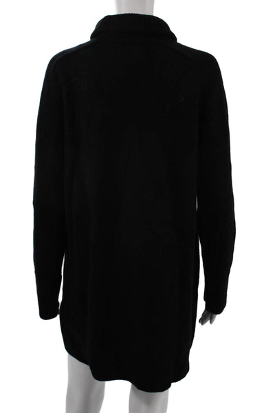 Zara Unisex Black Turtleneck Pullover Sweater Long Sleeve Classic Size M