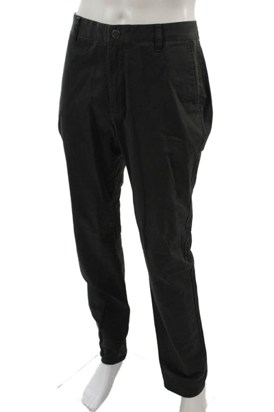 Bonobos Men Chino Pants Black Button Cotton Stretch Size 34