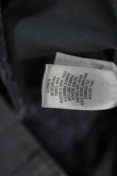 Bonobos Mens Gray Chino Pants Button 98% Cotton Size 34