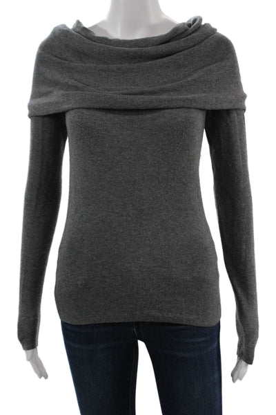 Zara Unisex Dark Gray Pullover Sweater Long Sleeve Polyester Blend Size S