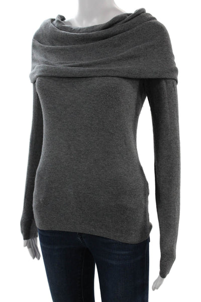 Zara Unisex Dark Gray Pullover Sweater Long Sleeve Polyester Blend Size S