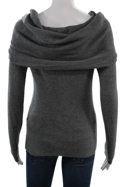 Zara Unisex Dark Gray Pullover Sweater Long Sleeve Polyester Blend Size S