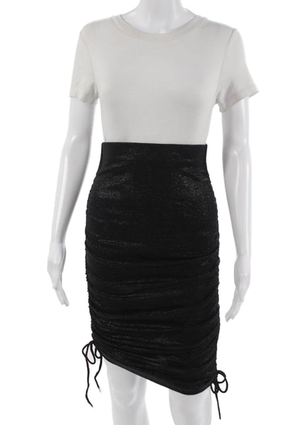 Gilner Farrar Womens Straight Pencil Mini Skirt Black Nylon Spandex Size XS