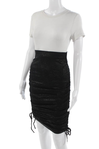 Gilner Farrar Womens Straight Pencil Mini Skirt Black Nylon Spandex Size XS