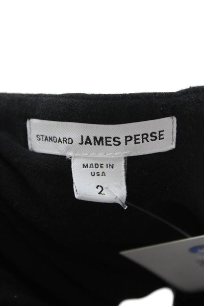 Standard James Perse Womens Bodycon Mini Dress Black Sleeveless Size 2