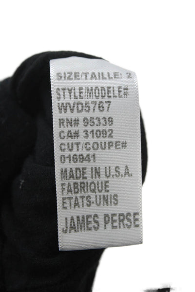 Standard James Perse Womens Bodycon Mini Dress Black Sleeveless Size 2