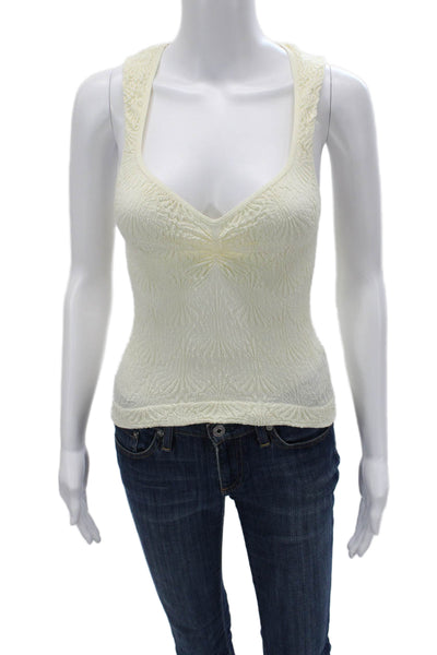 Intimately Free People Women Beige V-Neck Camisole Nylon Blend Boho Size XS