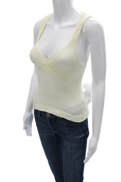 Intimately Free People Women Beige V-Neck Camisole Nylon Blend Boho Size XS