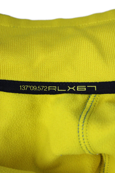 RLX Ralph Lauren Mens Blue Windbreaker High Neck Zip Long Sleeve Size M