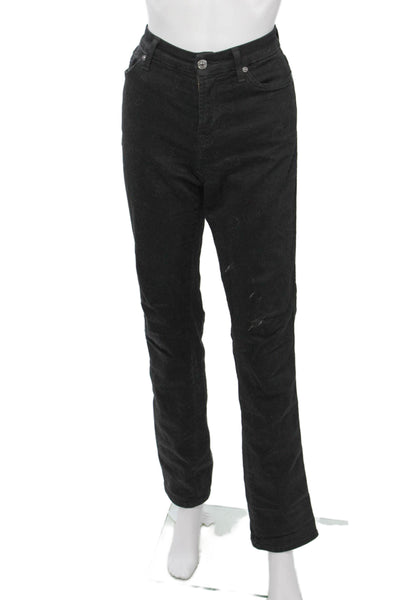 7 For All Mankind Women Black Mid Rise Jeans Inseam 34 Size 29