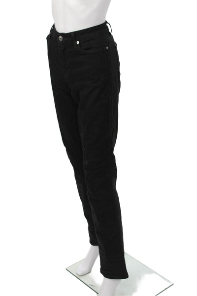 7 For All Mankind Women Black Mid Rise Jeans Inseam 34 Size 29