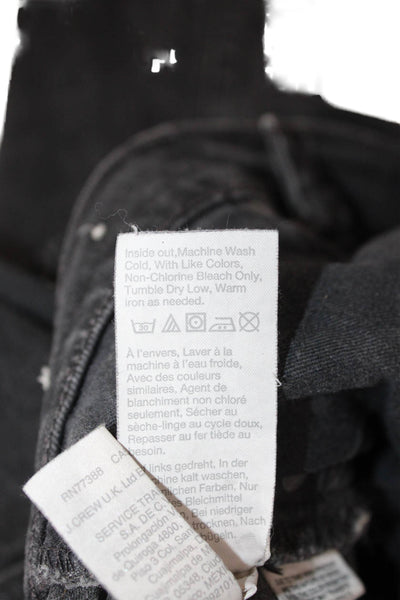 Madewell Women Mom Straight Black Mid Rise Jeans Size 31